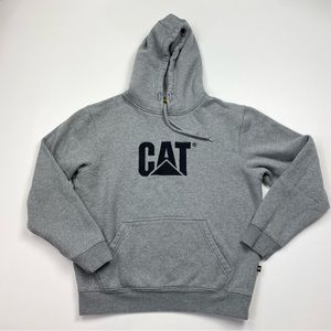 Men’s CAT Pullover Hooded Sweatshirt Size Large